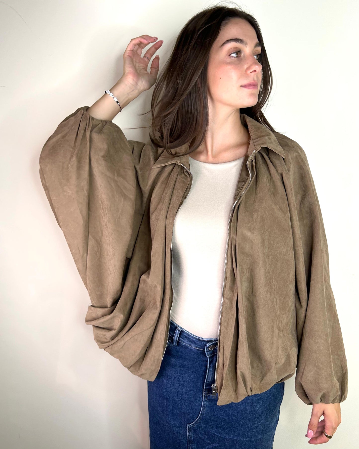 Bomber Scamosciato
