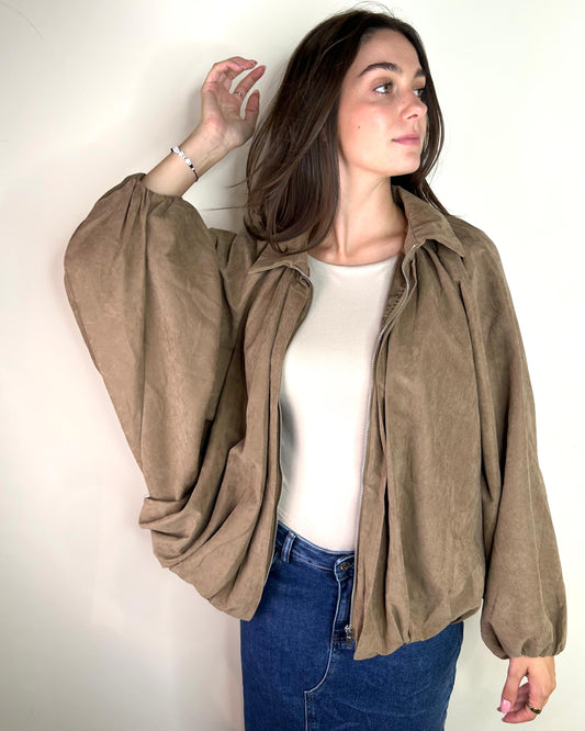 Bomber Scamosciato